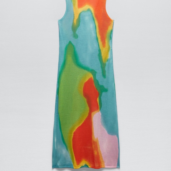 Zara limited edition fun midi dress you cannot miss - Picture 6 of 7